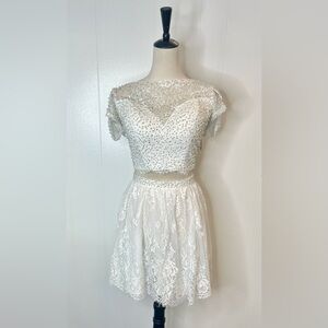 Homecoming dress/ cocktail dress/ bridal dress/ wedding dress/ lace dress